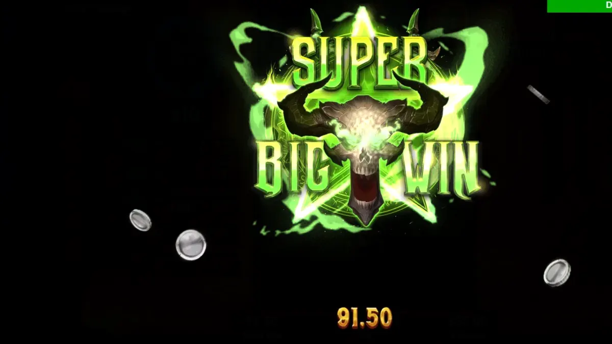Interface do slot Hellreign Scatter Magnet com temática infernal e mecânica de coleta.